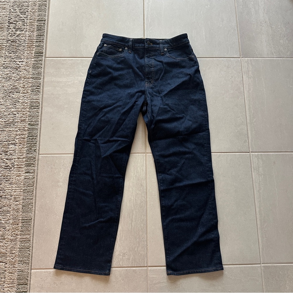NWT Madewell Dark Wash Curvy ‘90s Straight Denim Jeans